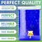 Blue Bubble Mailers 8.5 x 11 Pack of 25 Padded Cushion Mailing Envelopes 8 1/2 x 11 Shipping Bags with Peel and Seal Glamour Blue Metallic Foiled Bag for Mailing Packing